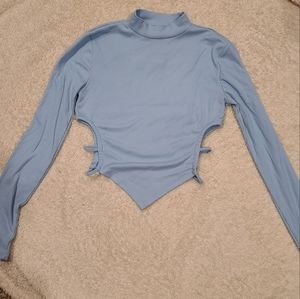 long sleeve crop top
